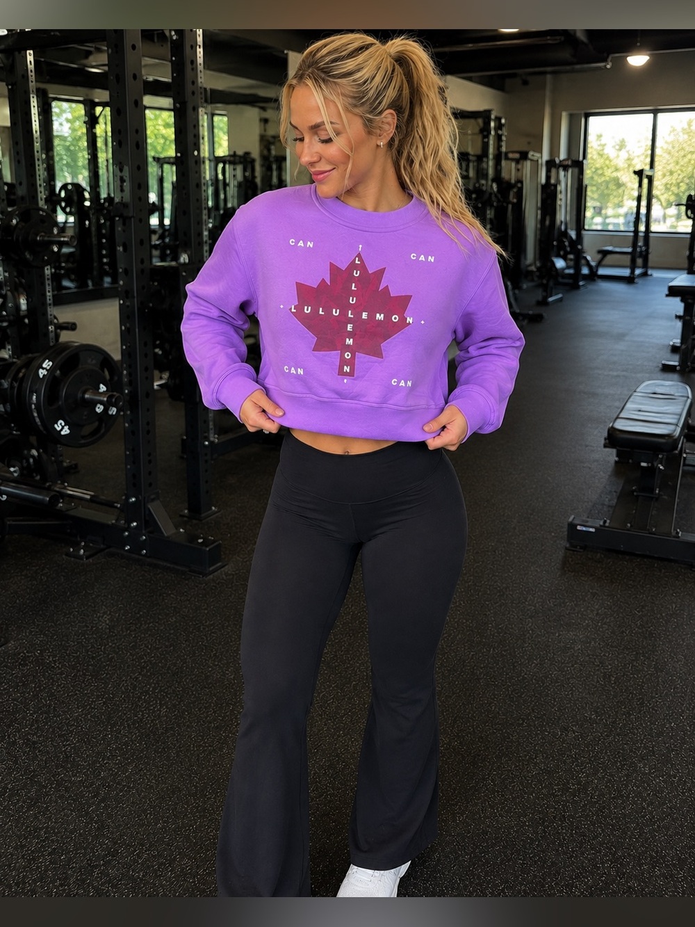 Lululemon Cropped Crewneck Sweatshirt